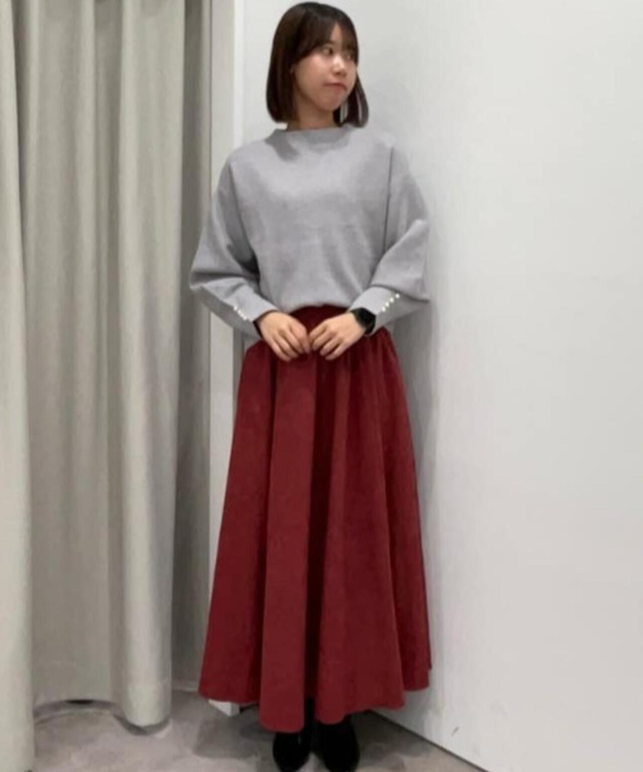 ミラノリブパールニットプルオーバー