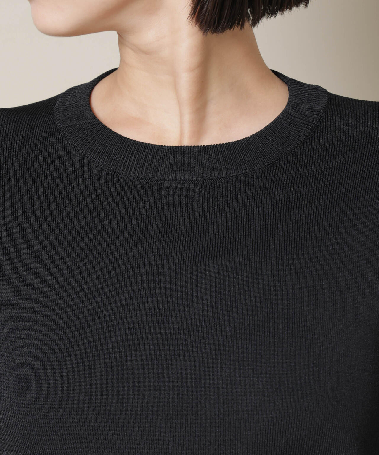 洗濯機洗い可UVカット接触冷感半袖ニット