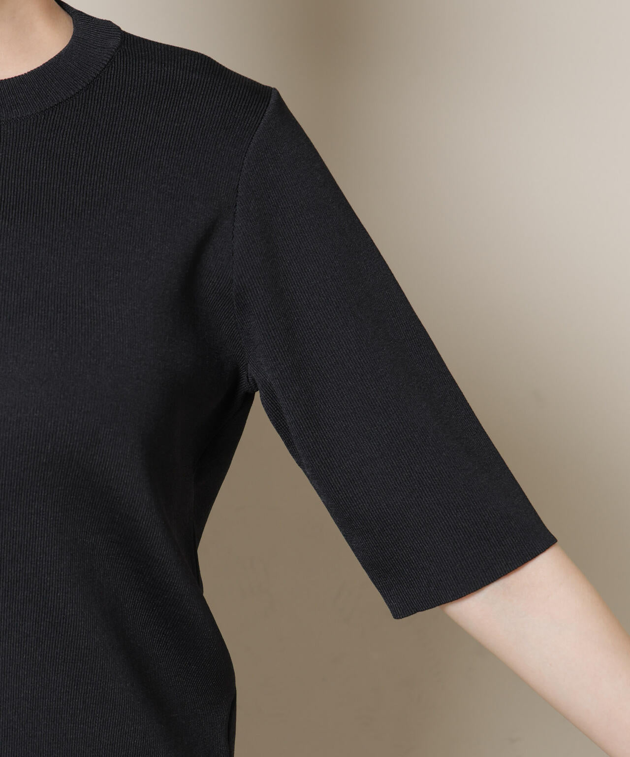 洗濯機洗い可UVカット接触冷感半袖ニット