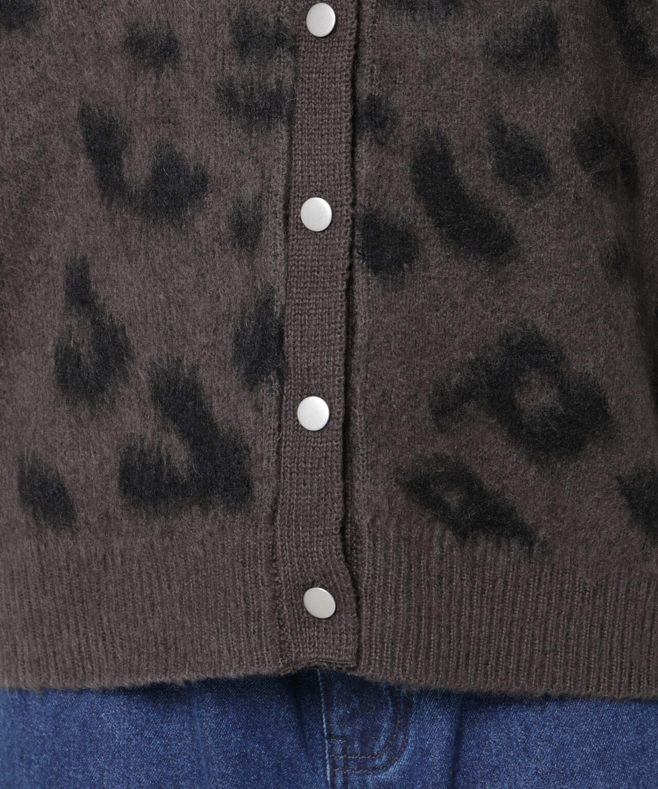 PENNEYS別注TheFOXレオパードクルーカーディガン