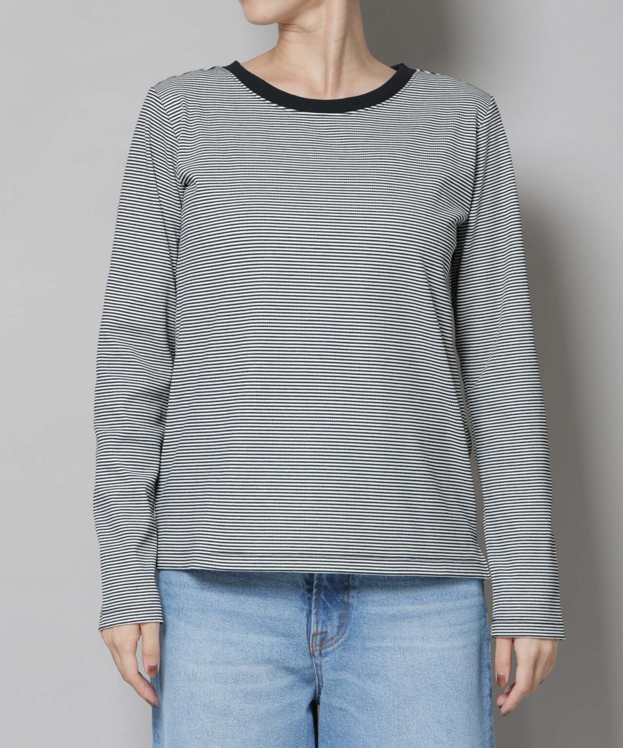ミジンボーダーロングスリーブTシャツ