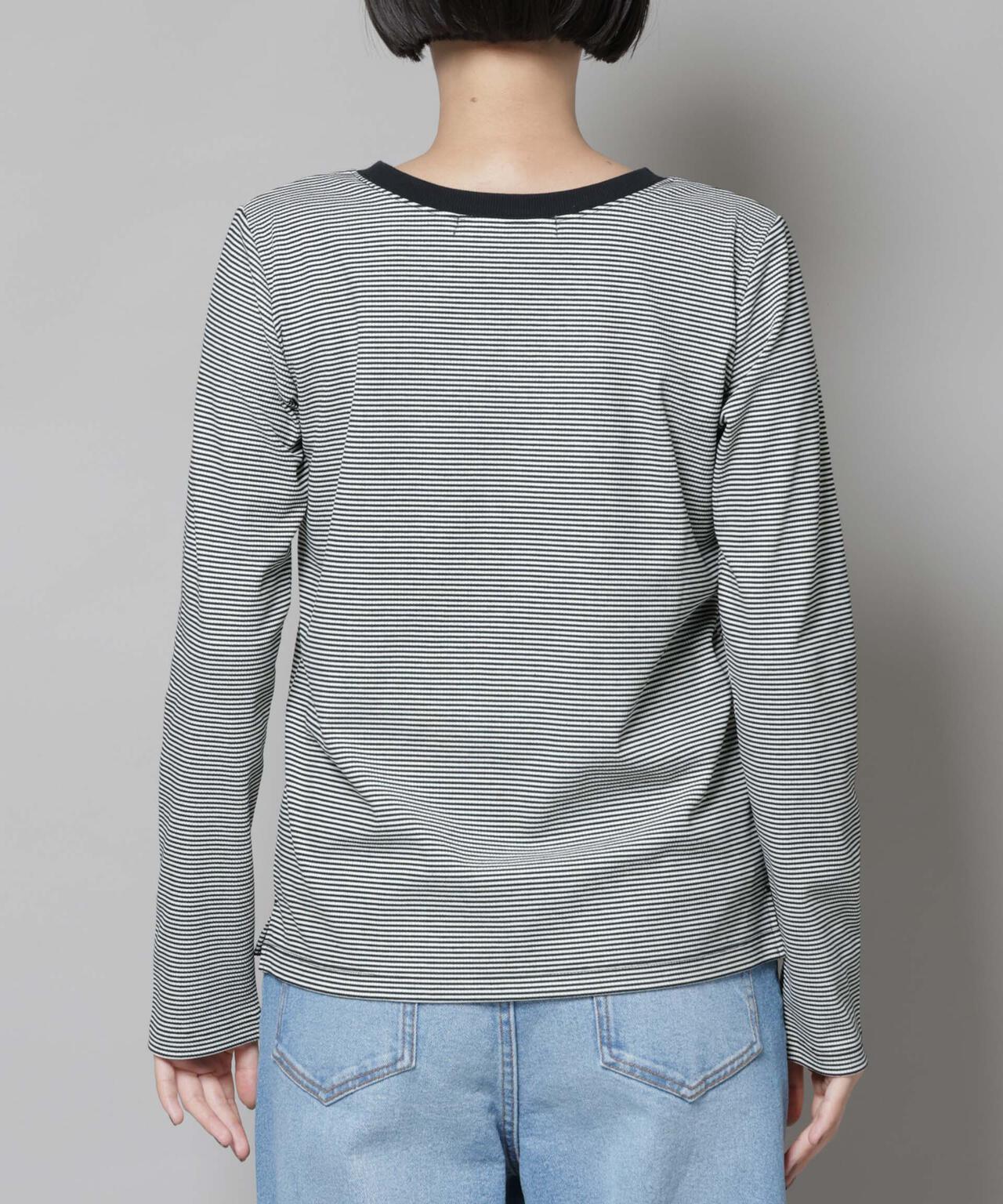 ミジンボーダーロングスリーブTシャツ
