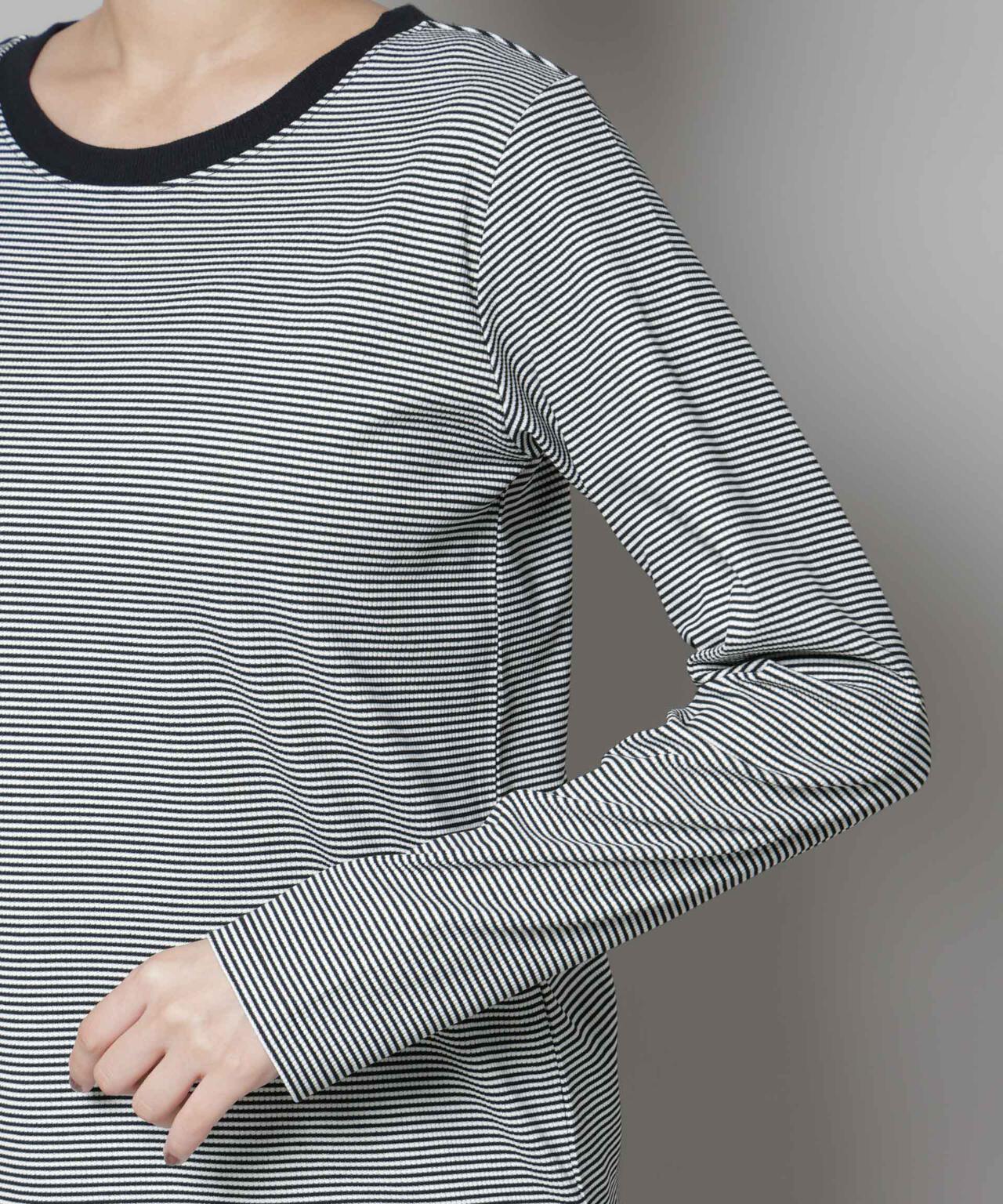 ミジンボーダーロングスリーブTシャツ