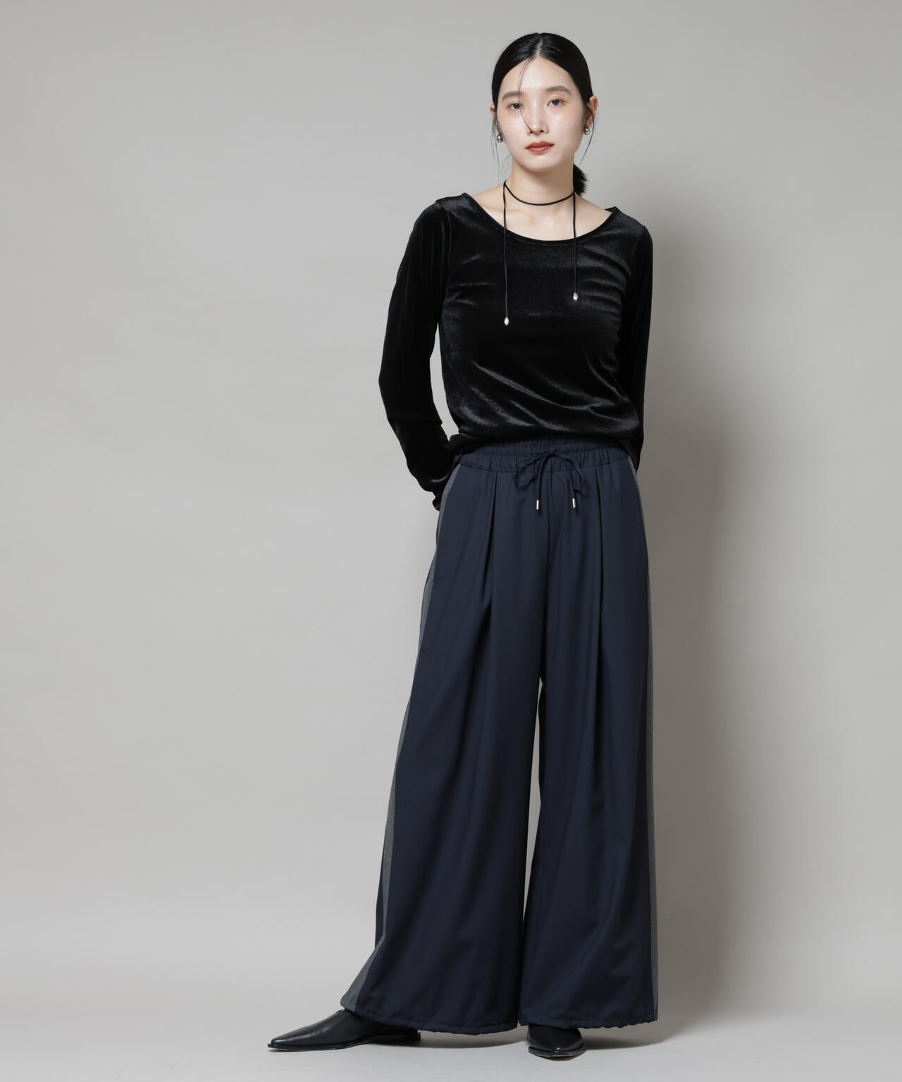 前後2wayベロアカットトップス(セットアップ可)