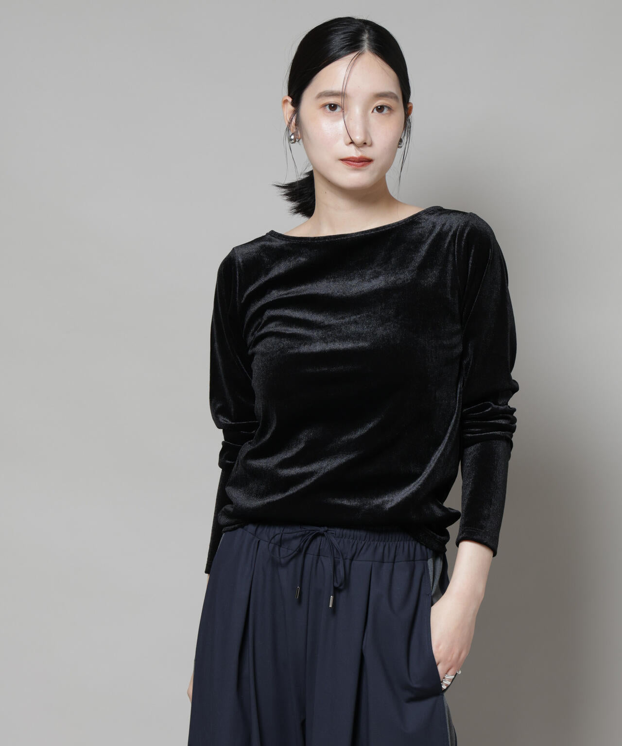 前後2wayベロアカットトップス(セットアップ可)