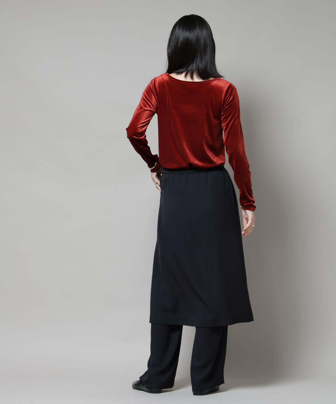 前後2wayベロアカットトップス(セットアップ可)