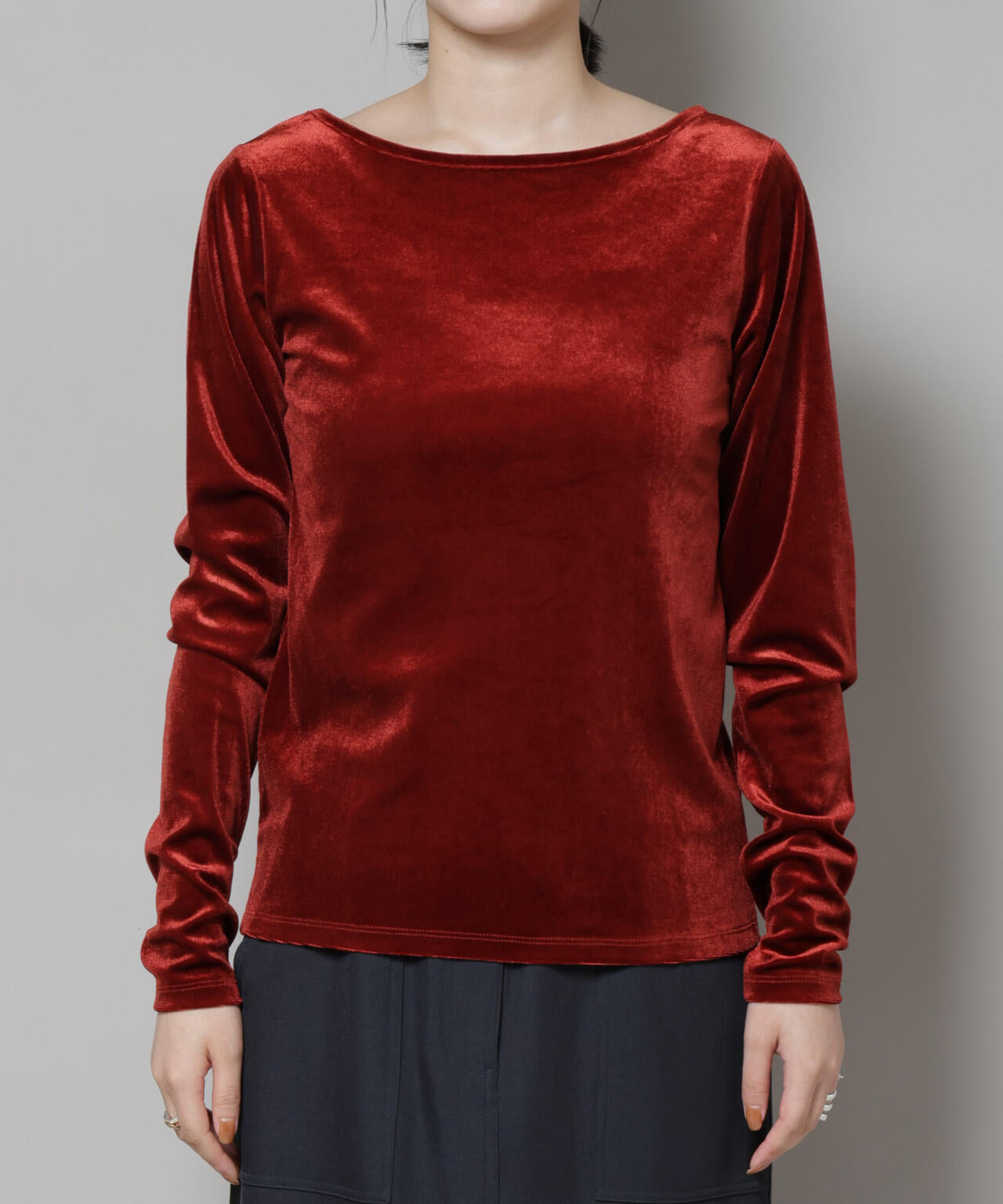 前後2wayベロアカットトップス(セットアップ可)