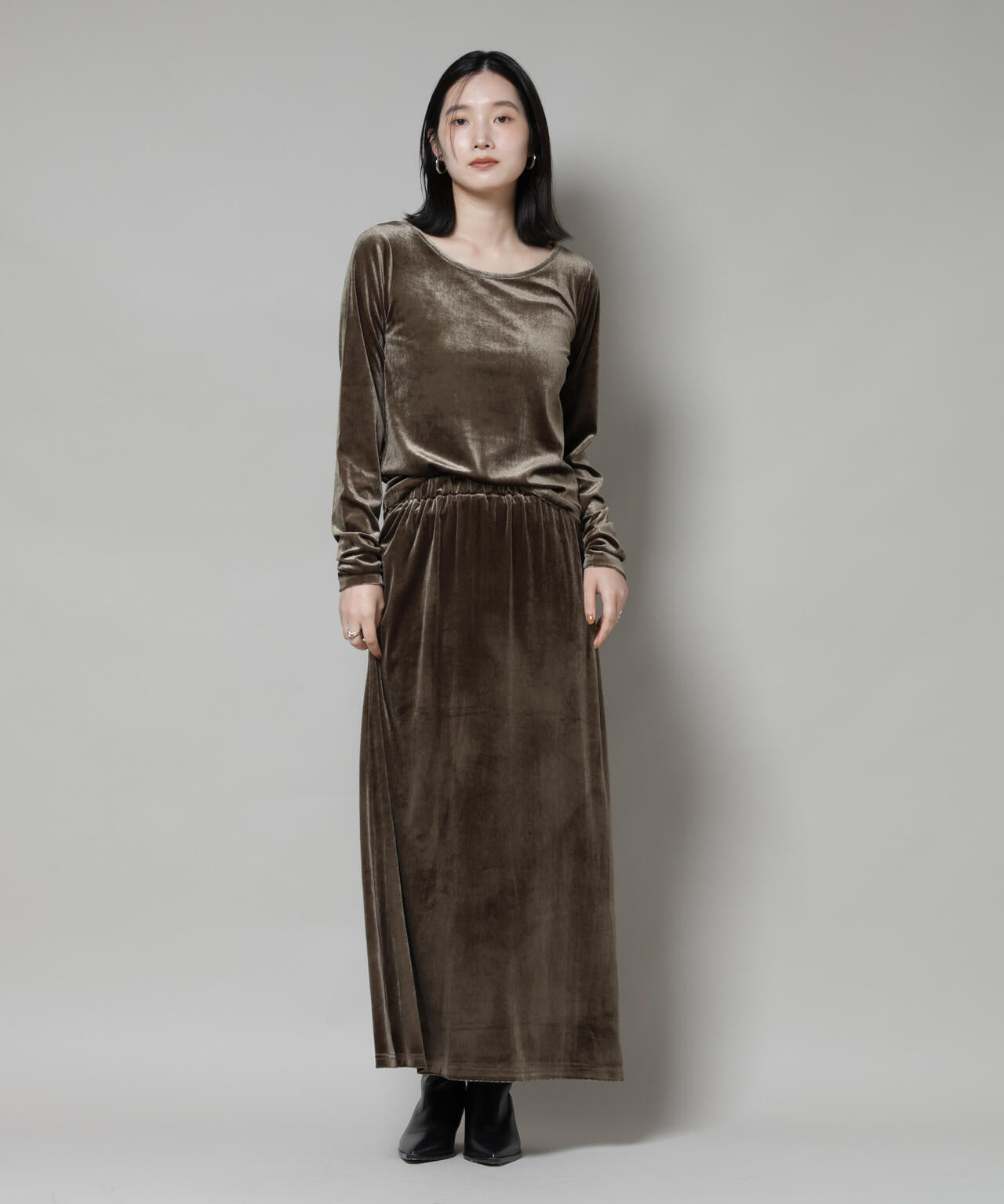 前後2wayベロアカットトップス(セットアップ可)