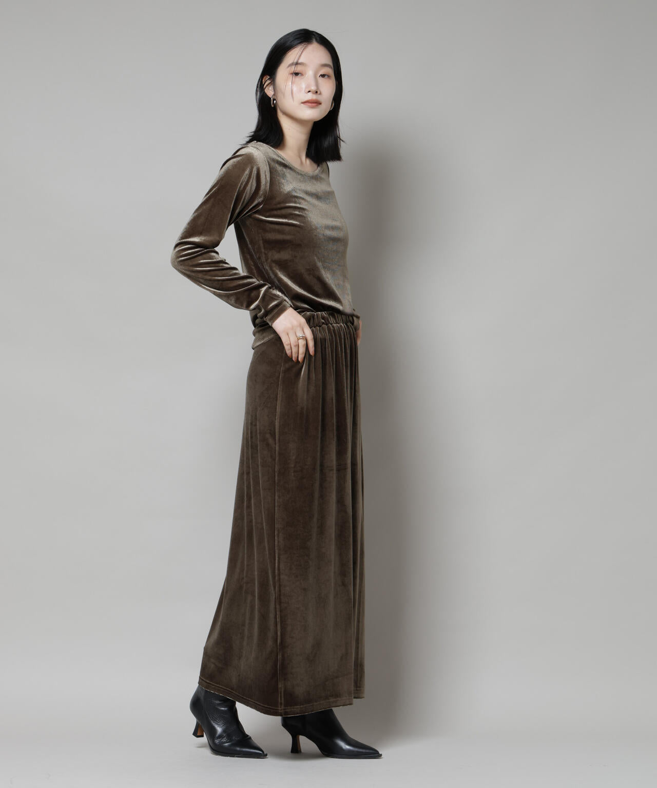 前後2wayベロアカットトップス(セットアップ可)