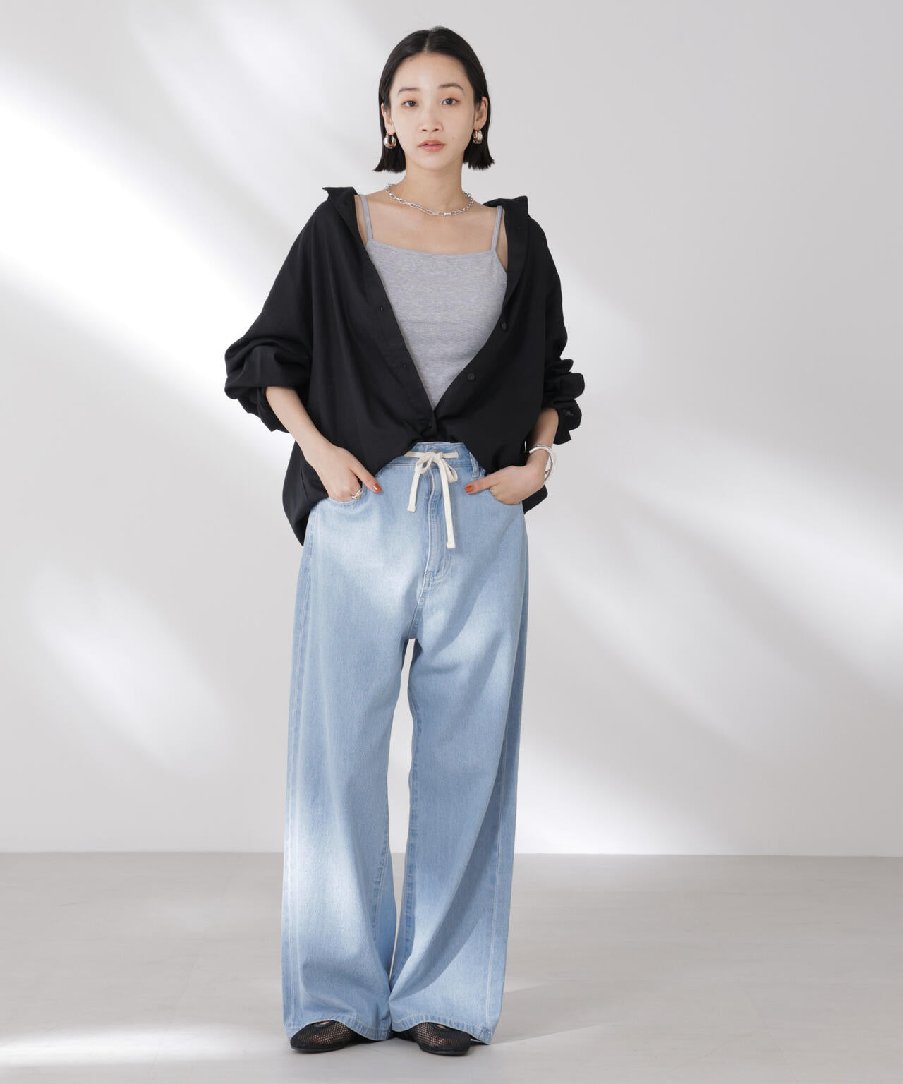 抗菌防臭・接触冷感機能 カップ付きキャミソール