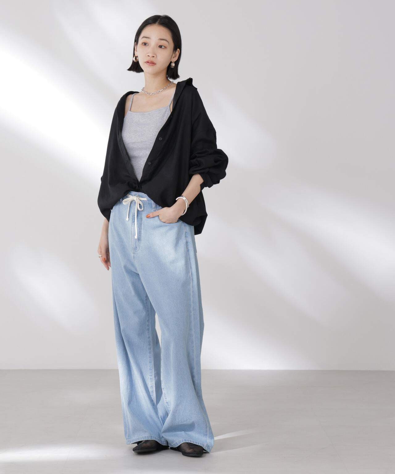 抗菌防臭・接触冷感機能 カップ付きキャミソール