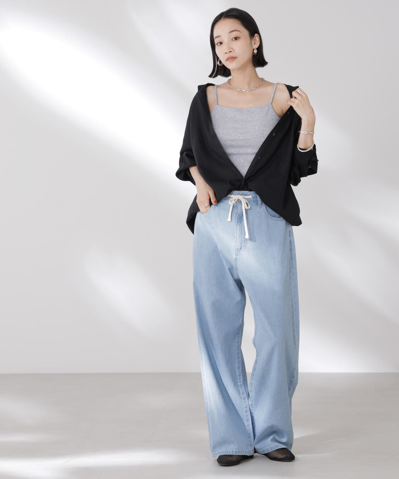 抗菌防臭・接触冷感機能 カップ付きキャミソール