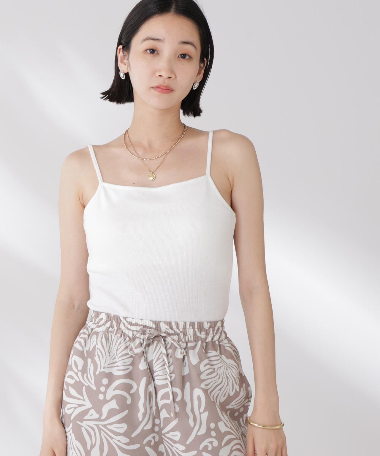 抗菌防臭・接触冷感機能 カップ付きキャミソール