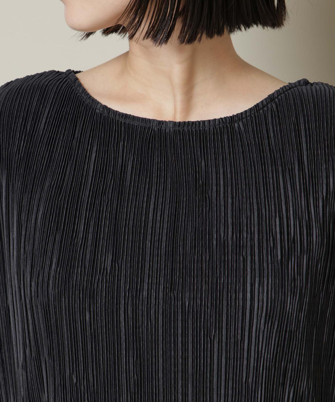 ランダムプリーツカットフレンチスリーブトップス(セットアップ可)