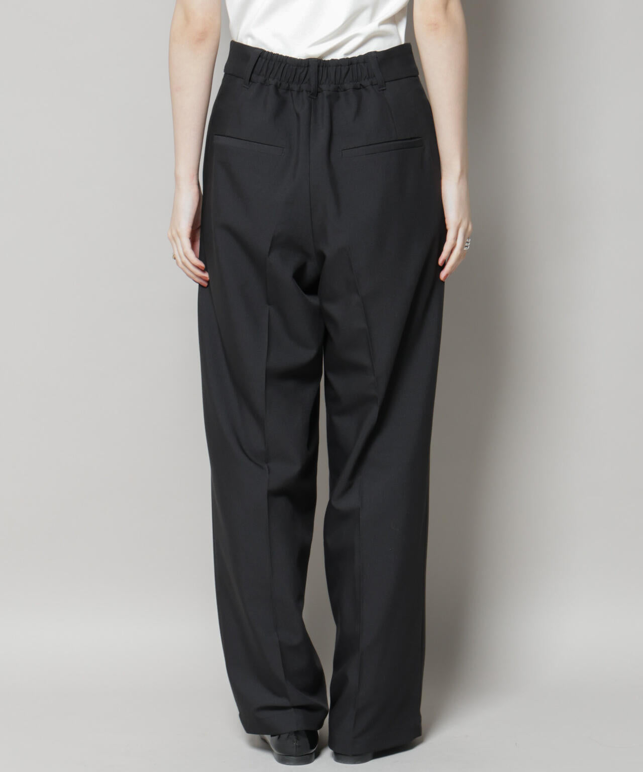 ワンタックセンタープレスストレートパンツ(セットアップ可)