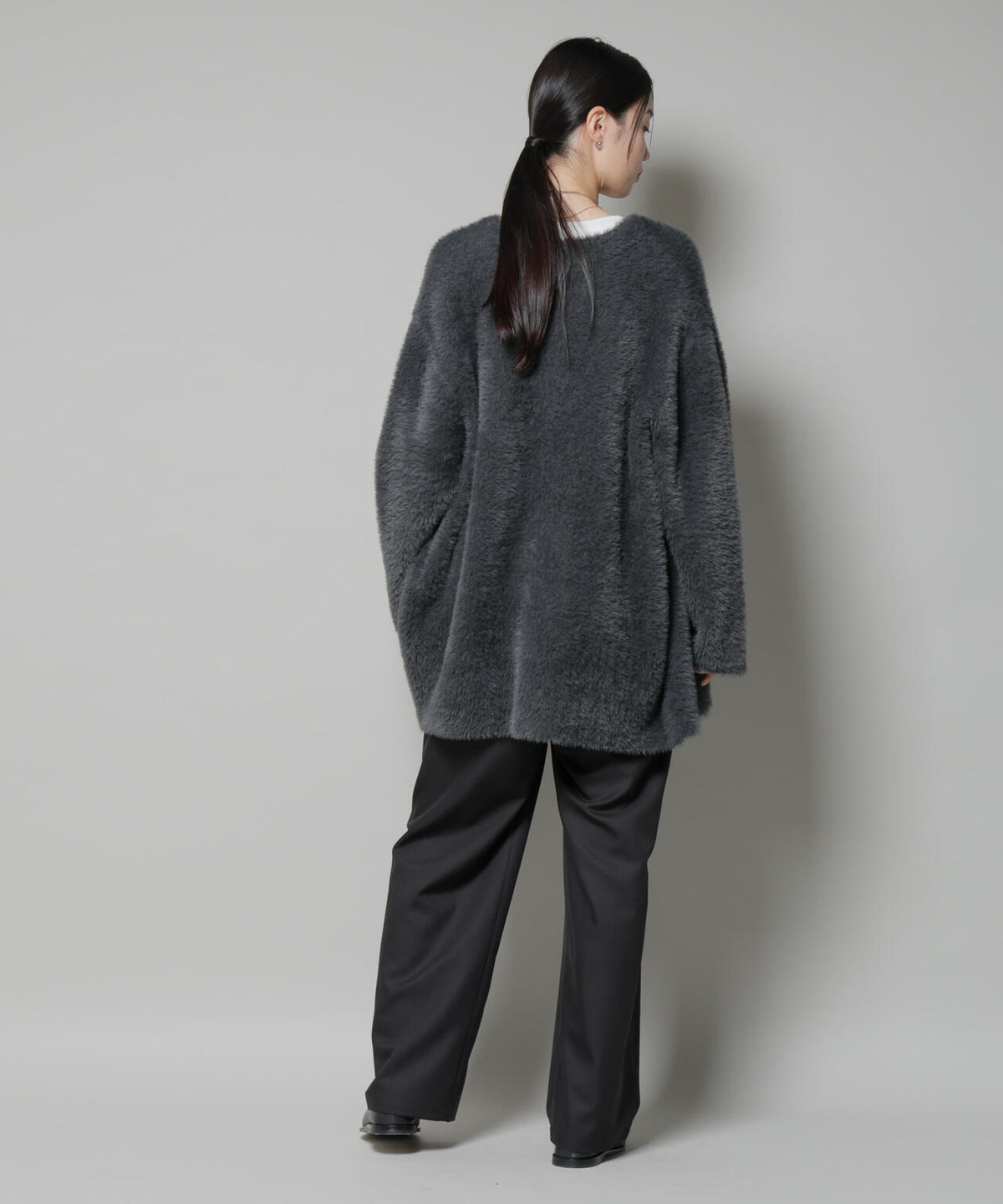 ウエストシャーリングゴムTRワイドパンツ