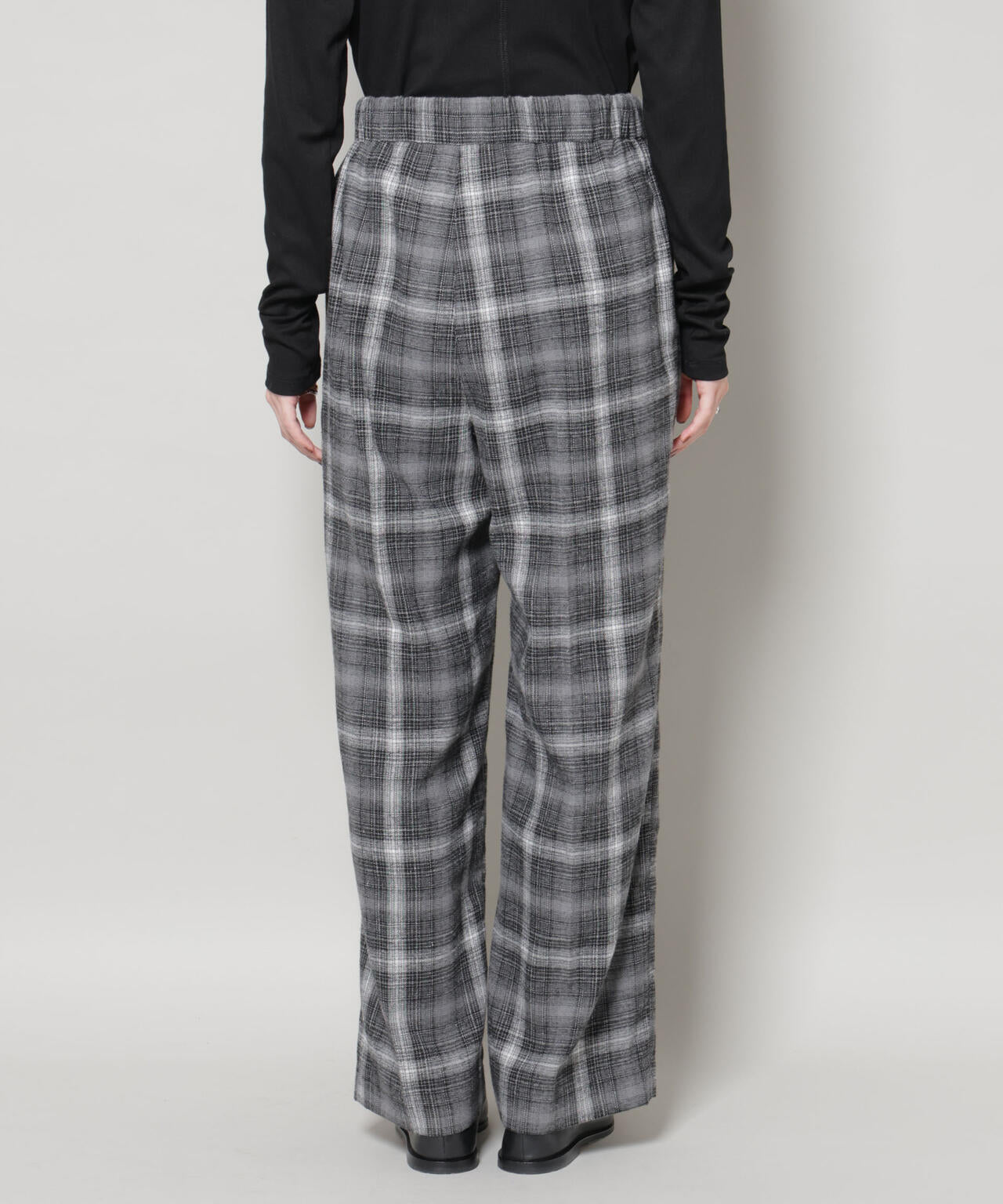 オンブレーチェックタックパンツ(セットアップ可)