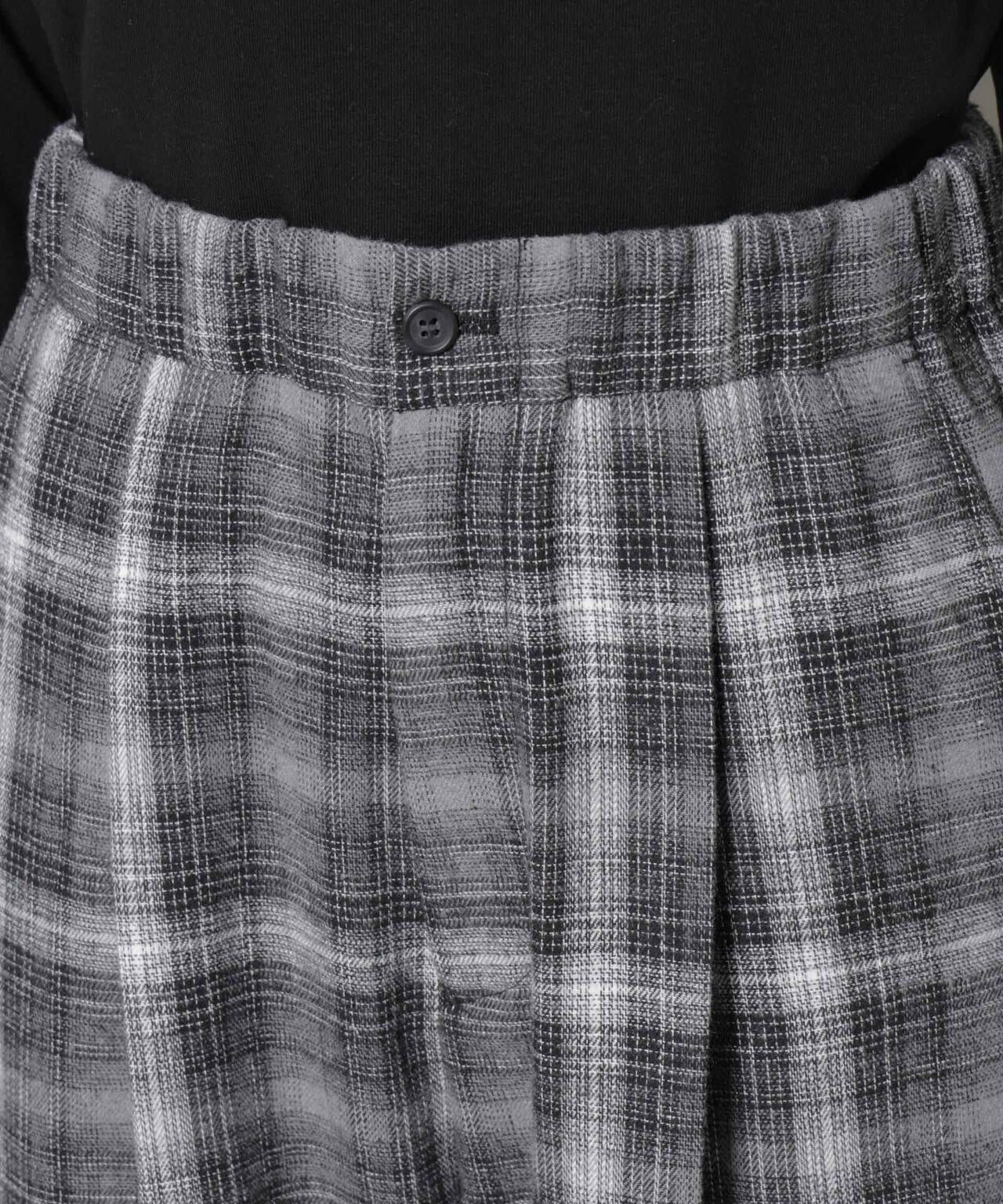 オンブレーチェックタックパンツ(セットアップ可)