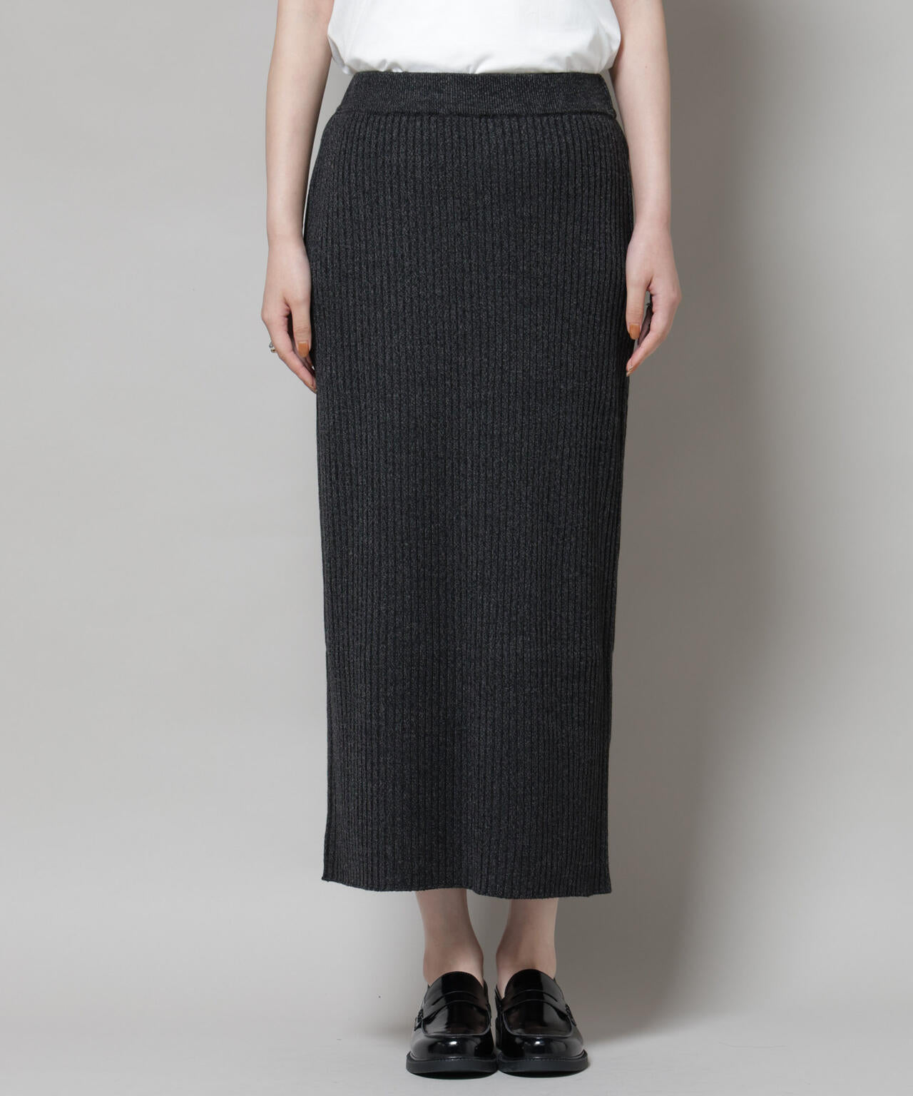 メランジリブタイトスカート(セットアップ可)