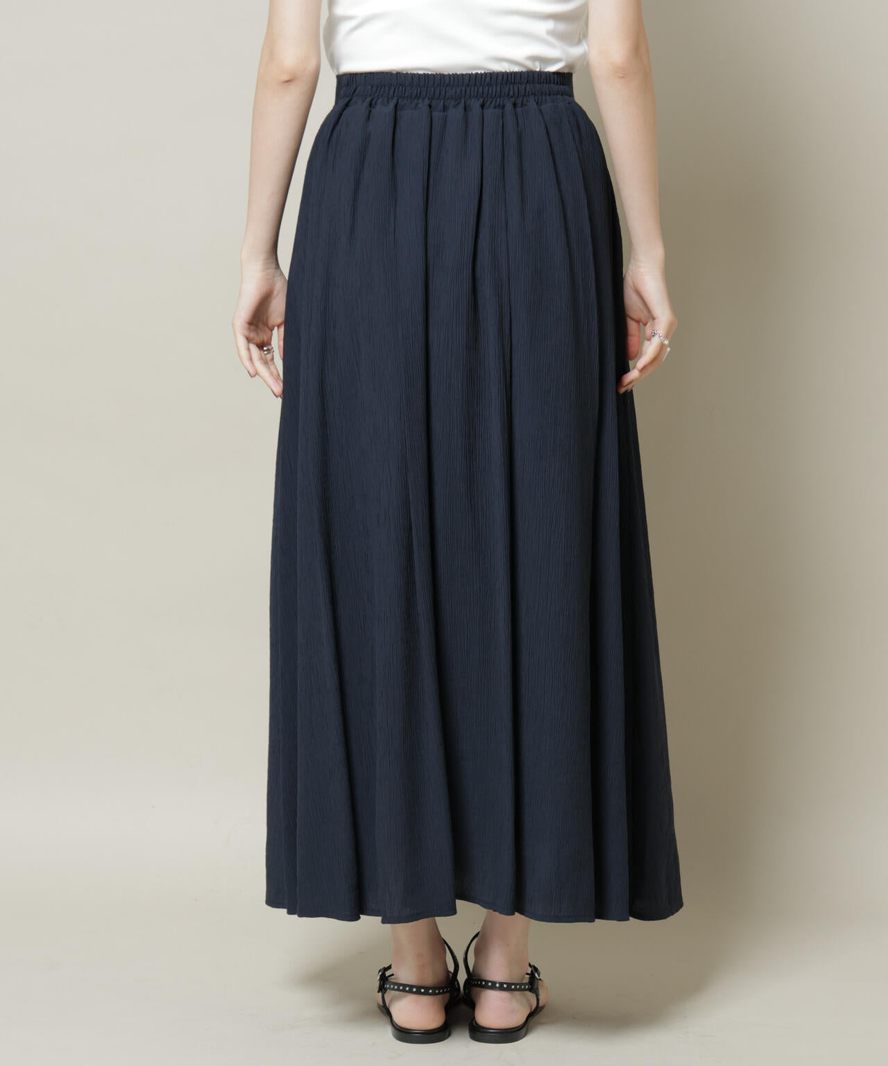 楊柳タックフレアスカート