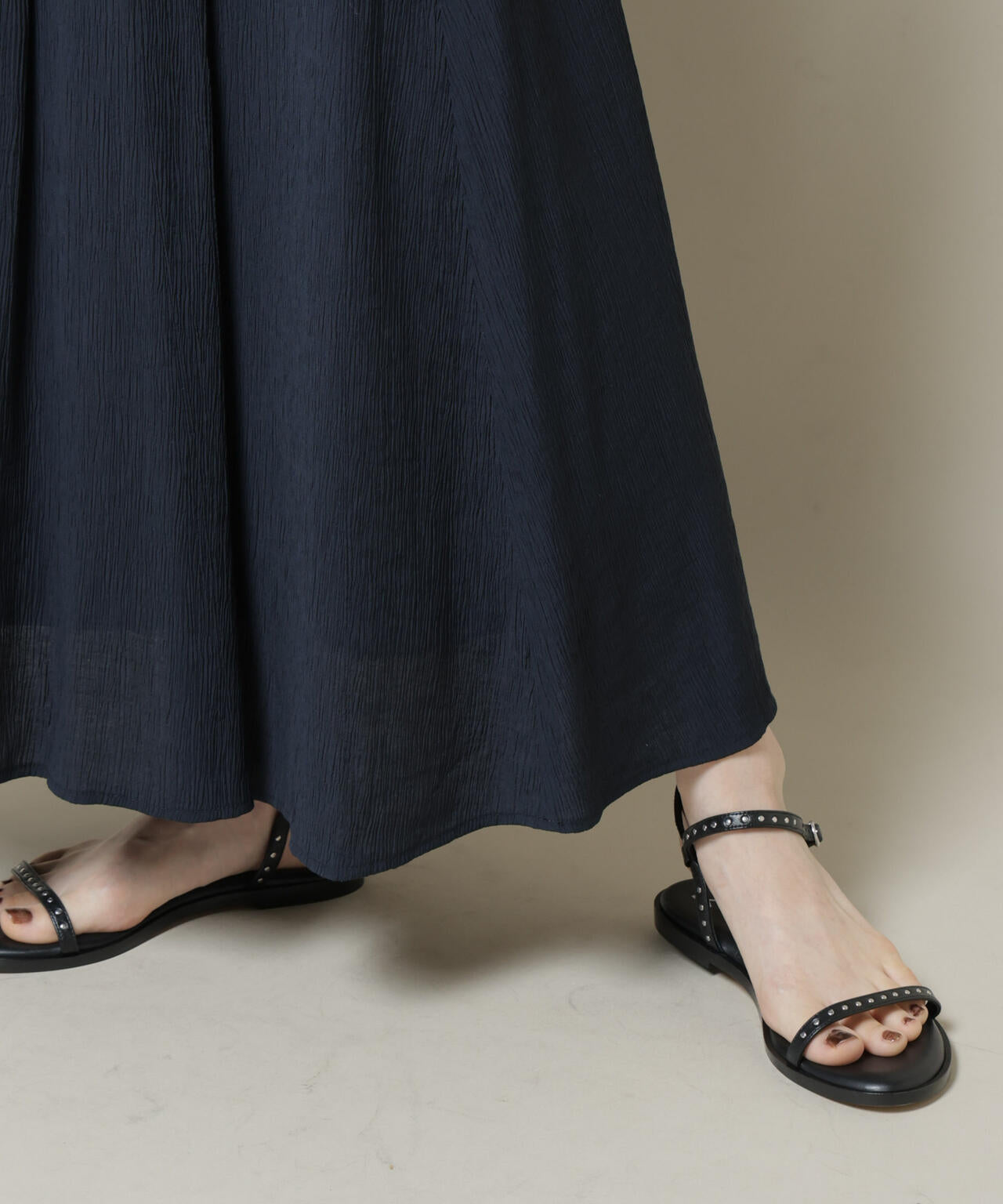 楊柳タックフレアスカート