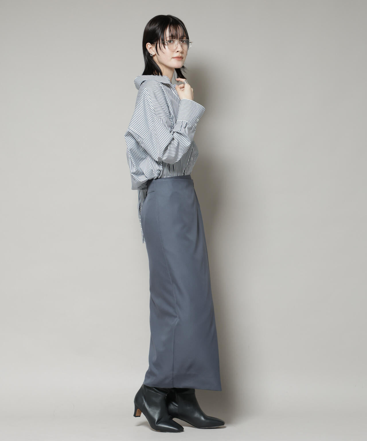 【撥水加工】ラップ風スカート