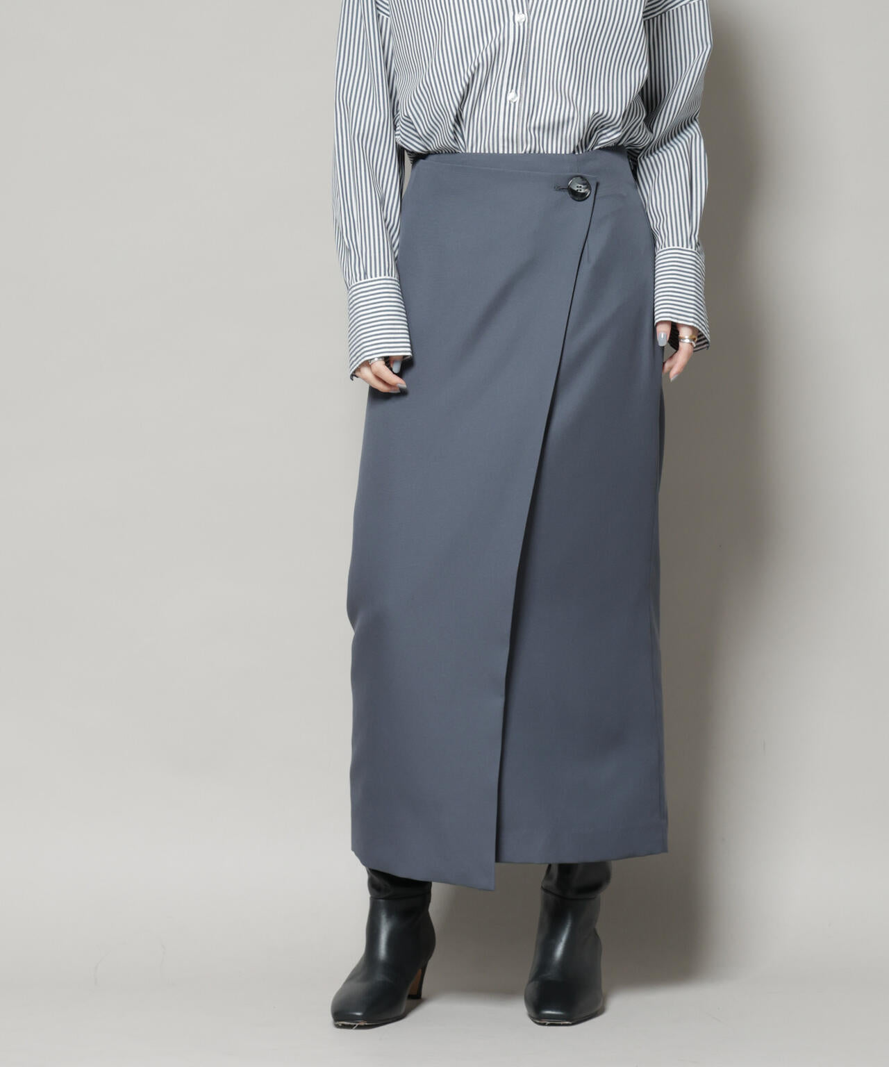 【撥水加工】ラップ風スカート