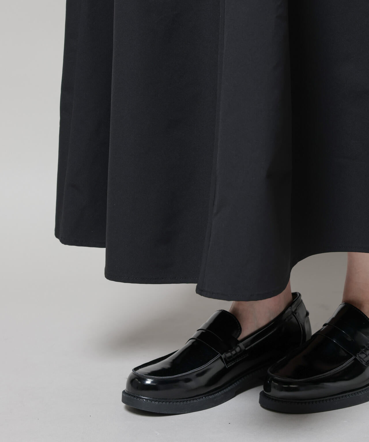 【撥水加工】ギャザーボリュームスカート