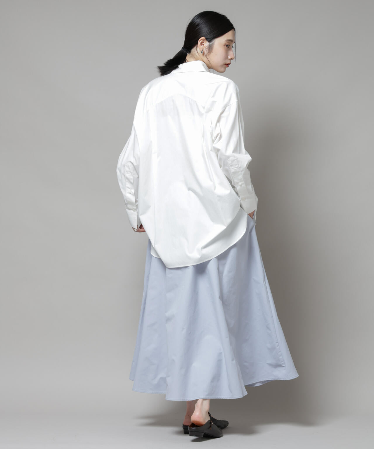 【撥水加工】ギャザーボリュームスカート