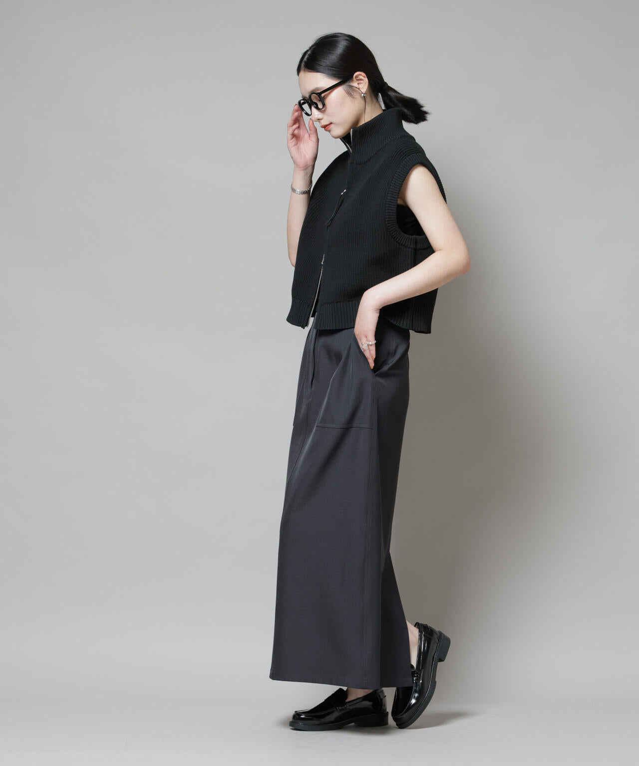 ポケットディティールナロースカート(セットアップ可)