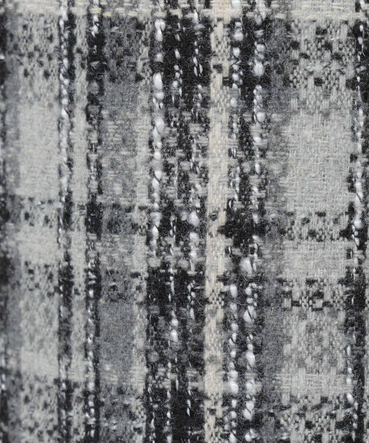 チェックフリンジラップ風スカート(セットアップ可)