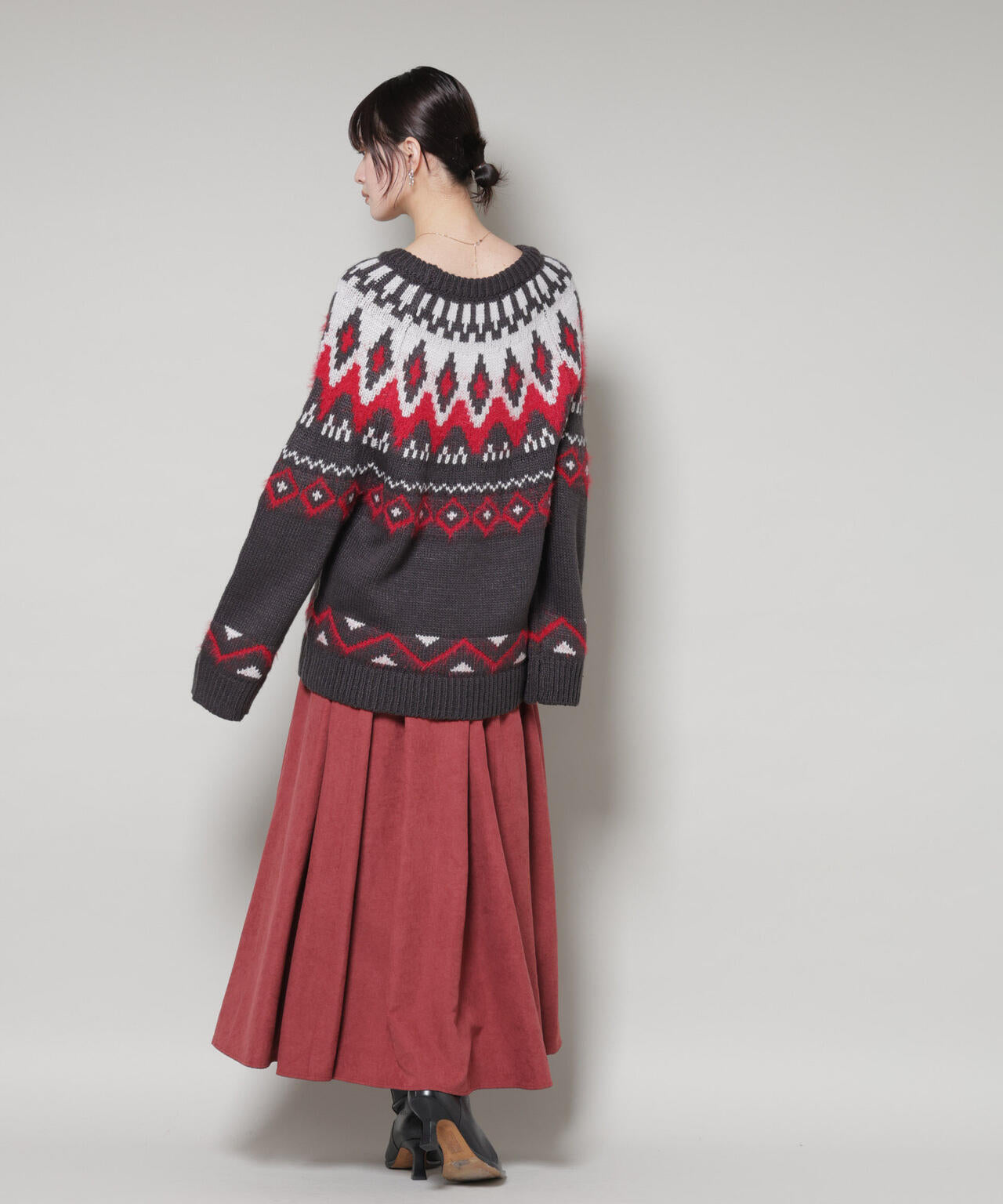 起毛ピーチギャザーボリュームスカート