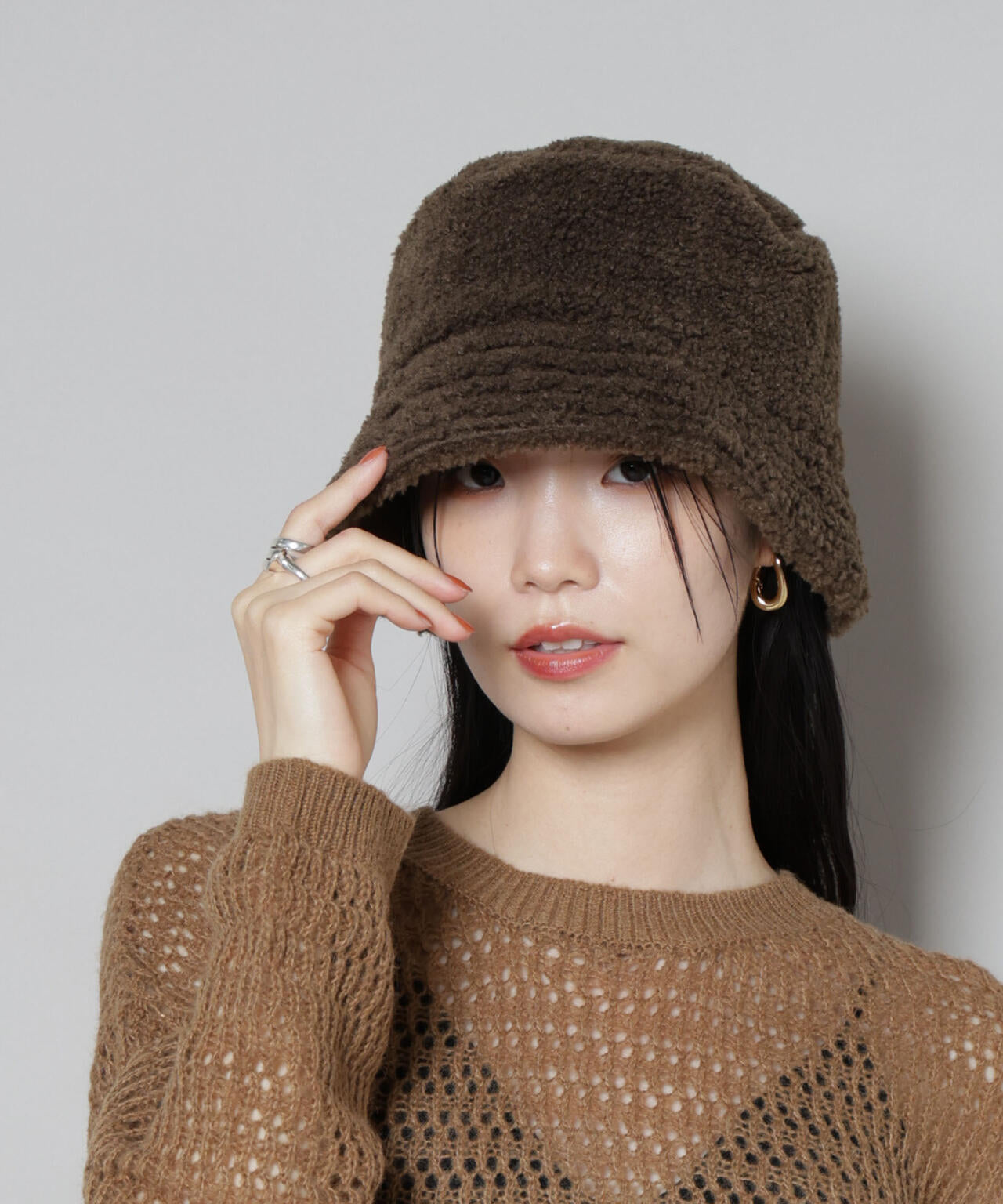 Healthknit/別注ボアバケットハット