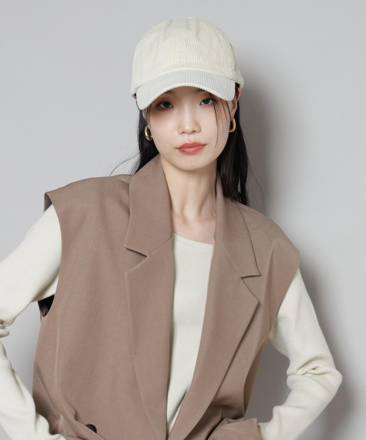 Healthknit/別注コーデュロイキャップ