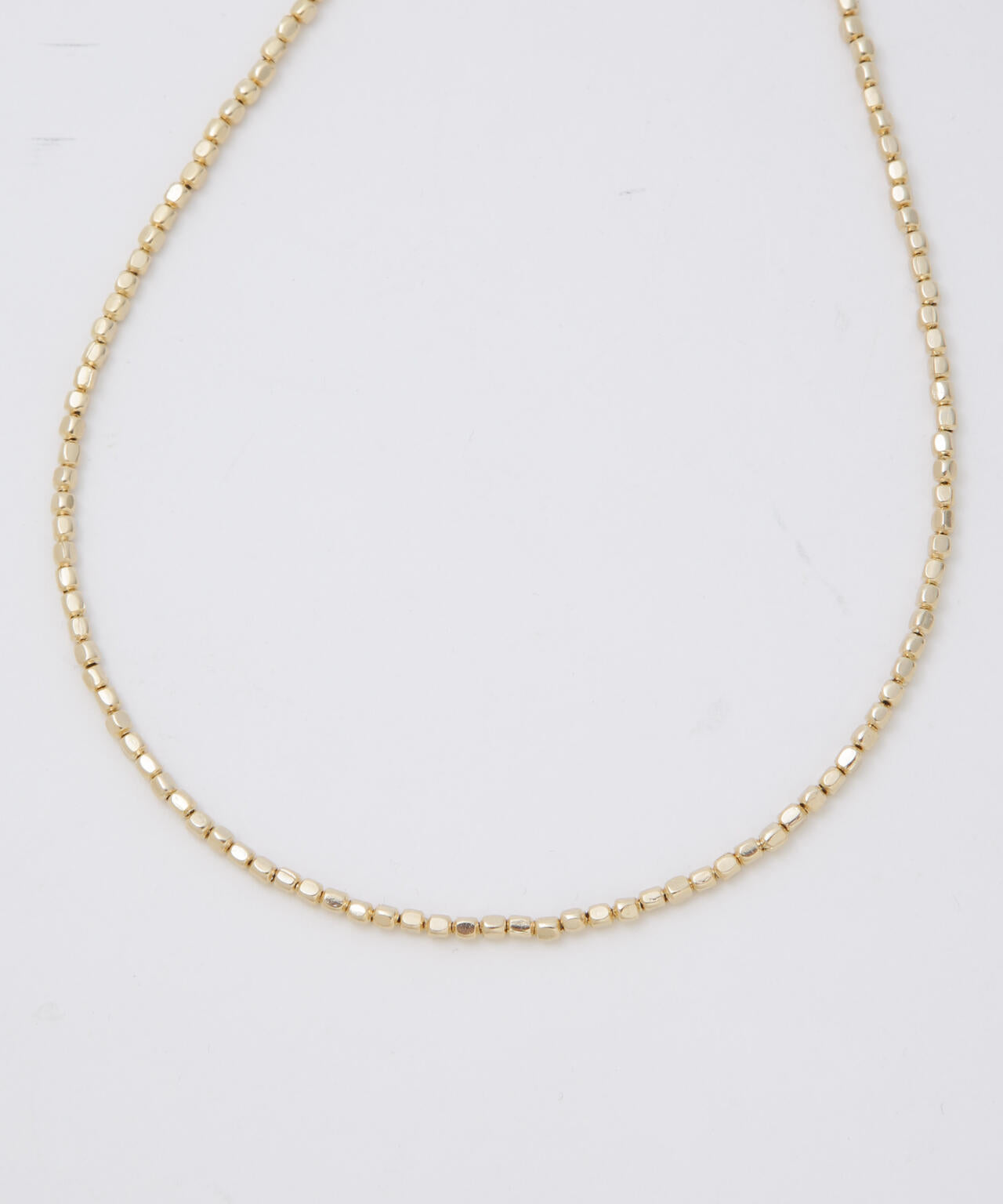 メタルビーズネックレス