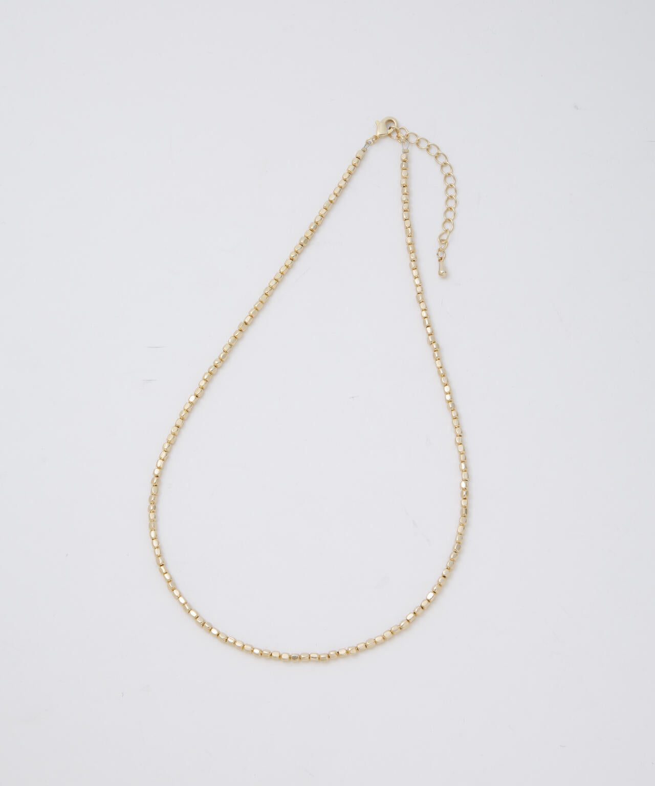 メタルビーズネックレス