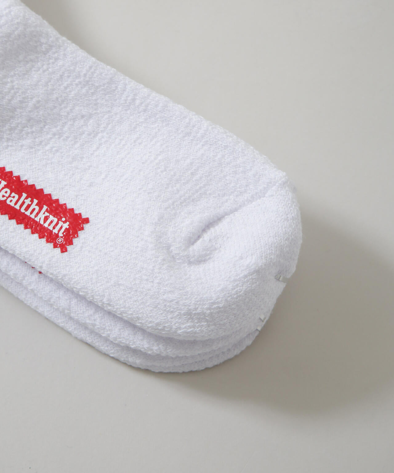 Healthknit/シンカーWHITE無地SOX