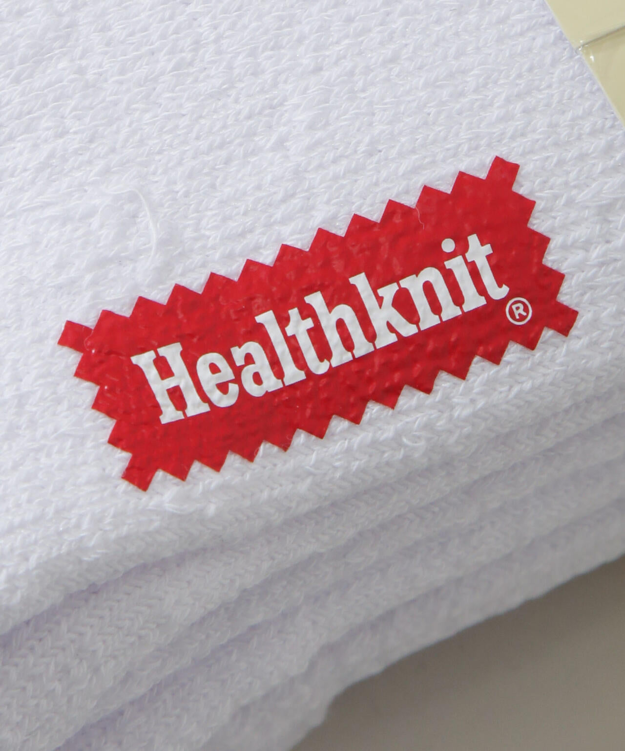 Healthknit/シンカーWHITE無地SOX