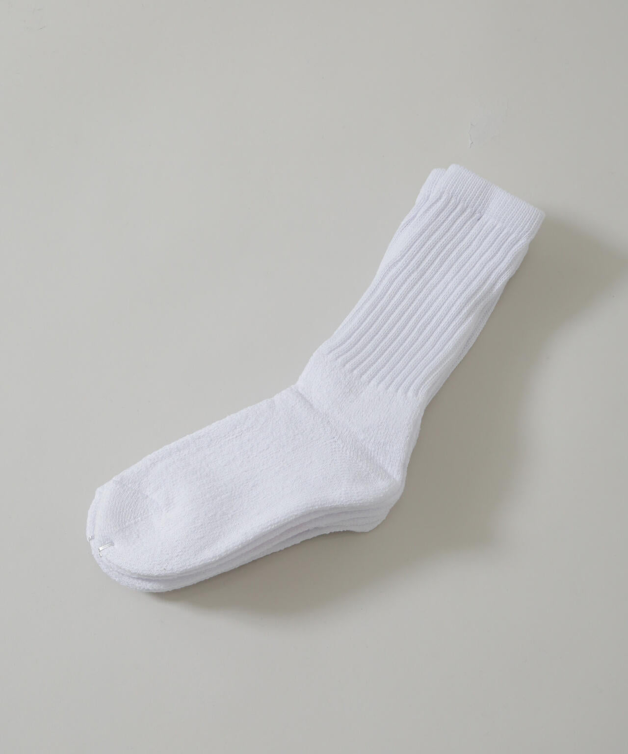 Healthknit/シンカーWHITE無地SOX