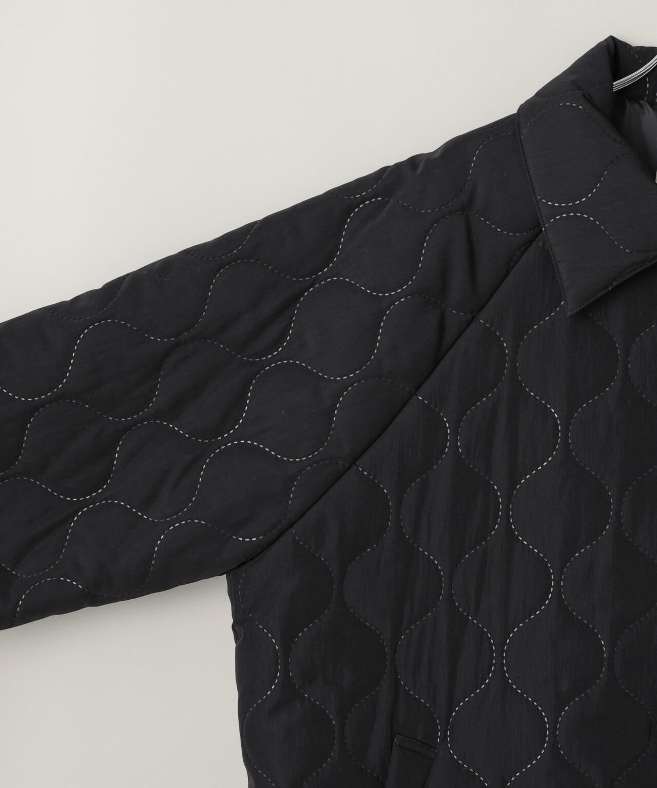 ひょうたんキルトラグランミドルコート