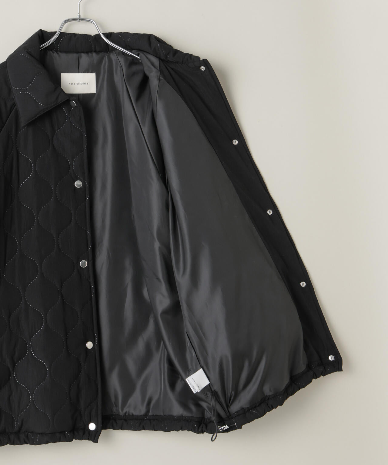 ひょうたんキルトラグランミドルコート