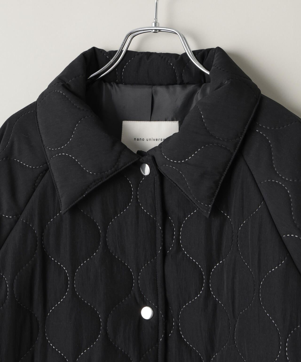 ひょうたんキルトラグランミドルコート