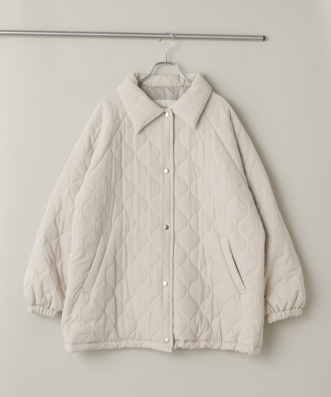 ひょうたんキルトラグランミドルコート