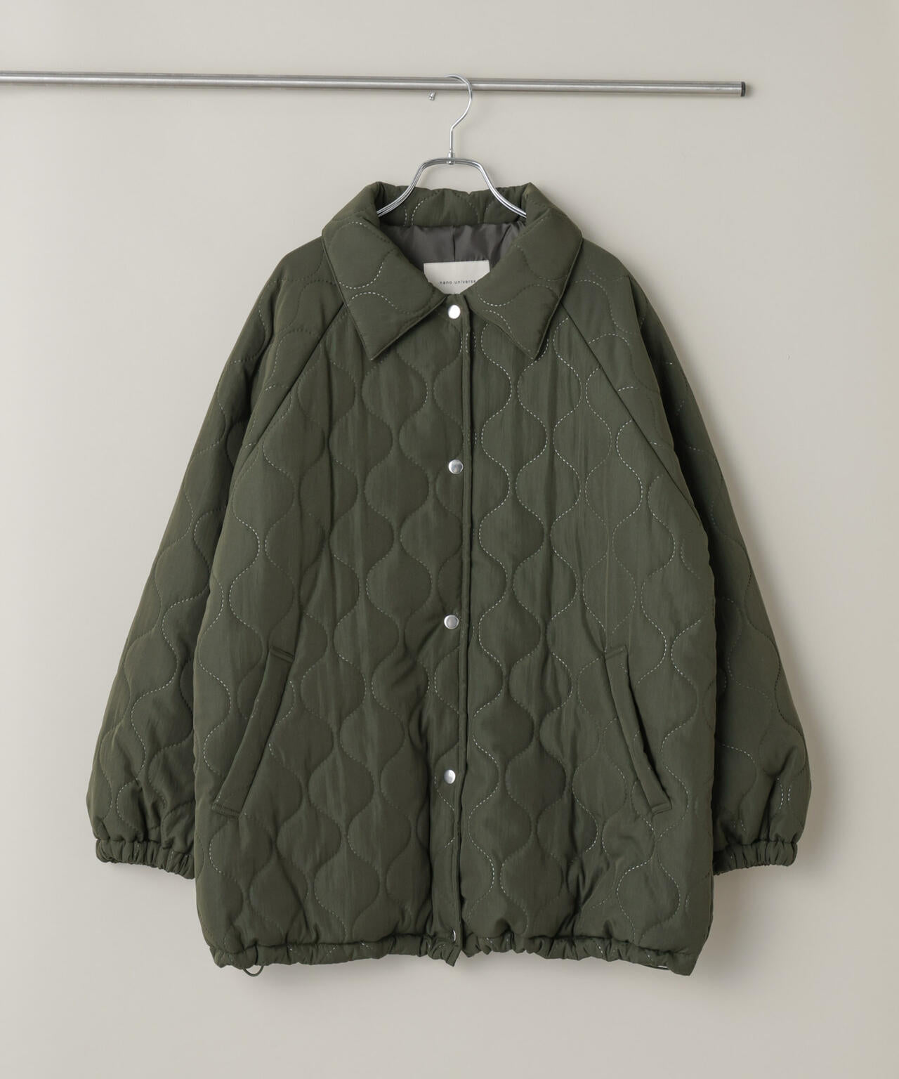 ひょうたんキルトラグランミドルコート