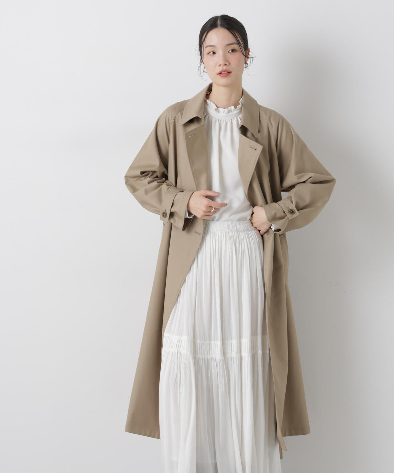 撥水&花粉ガード トレンチコート
