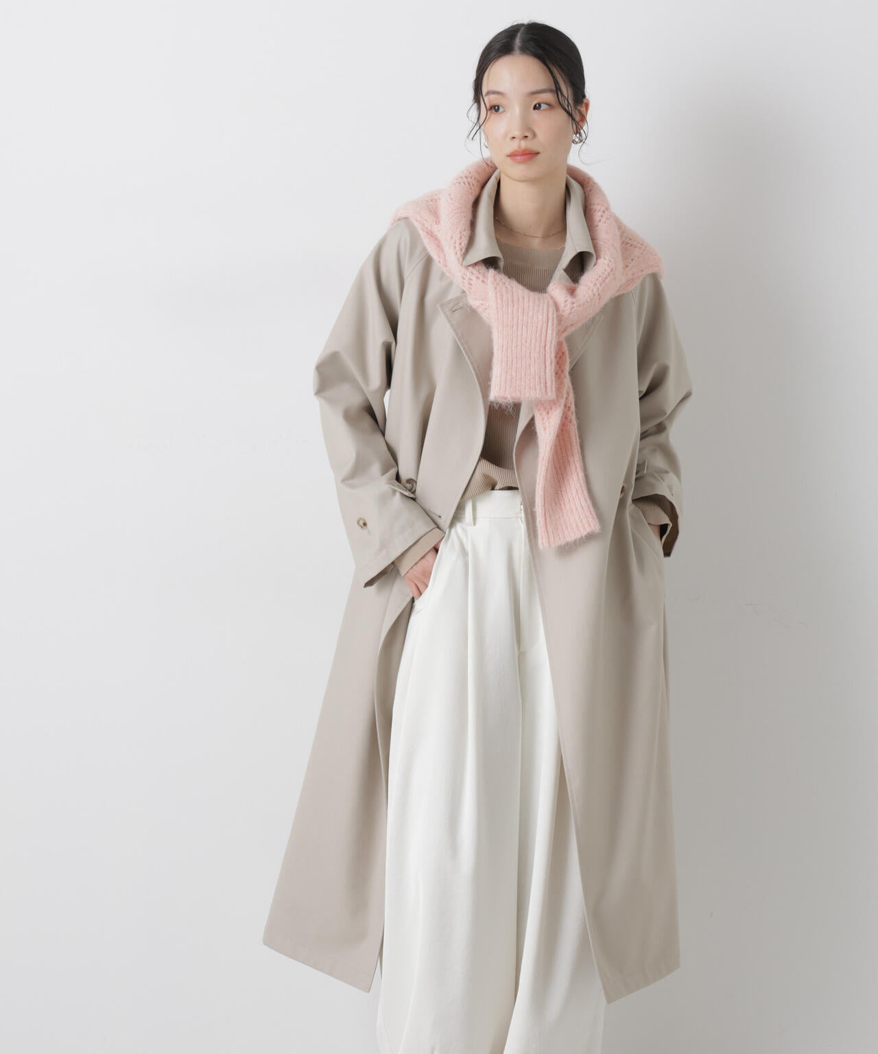 撥水&花粉ガード トレンチコート