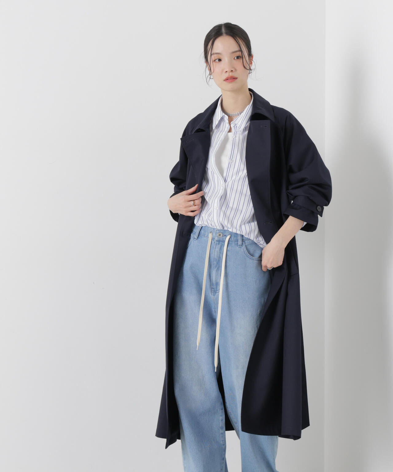 撥水&花粉ガード トレンチコート