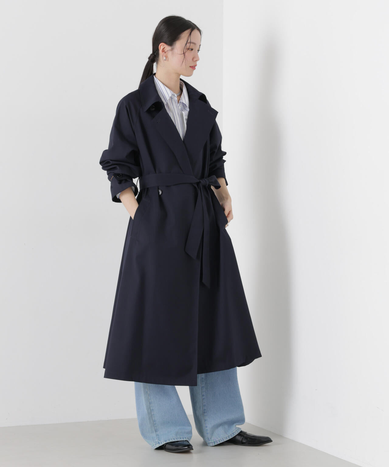 撥水&花粉ガード トレンチコート