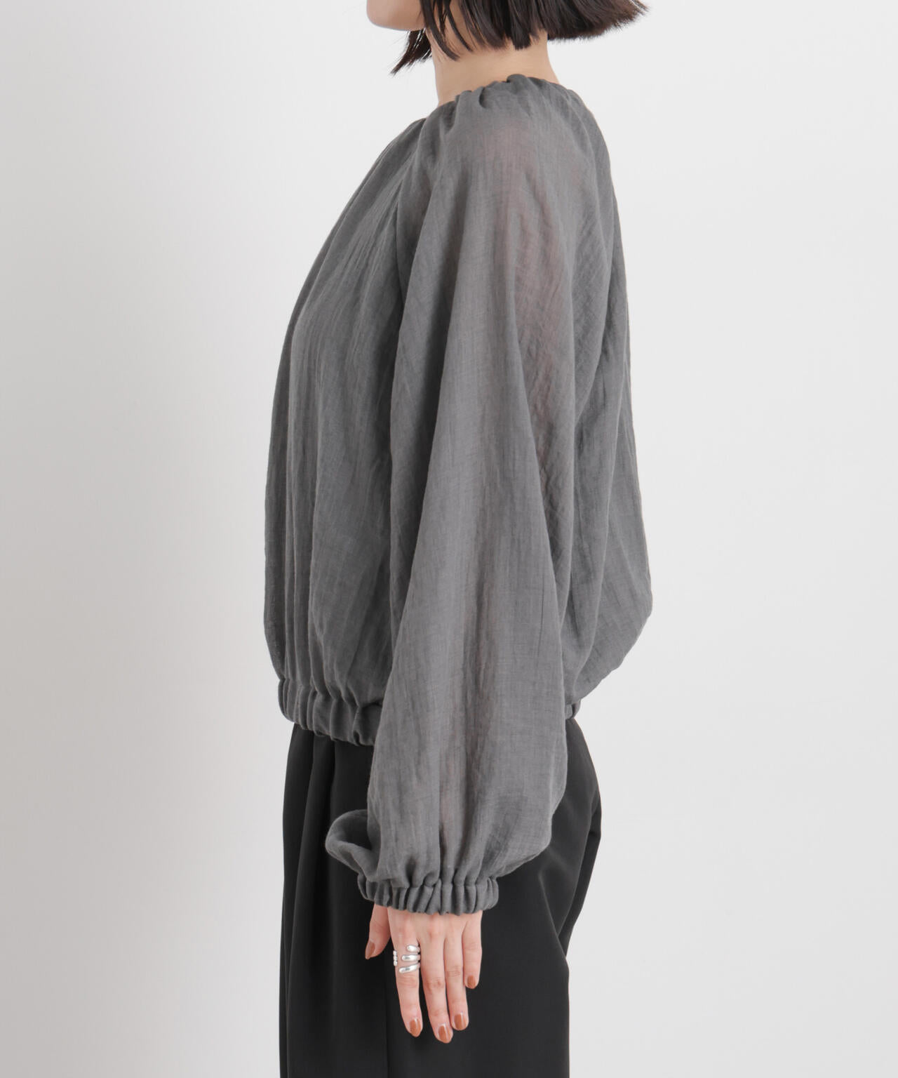 TCボイルジップアップギャザーブルゾン(セットアップ可)