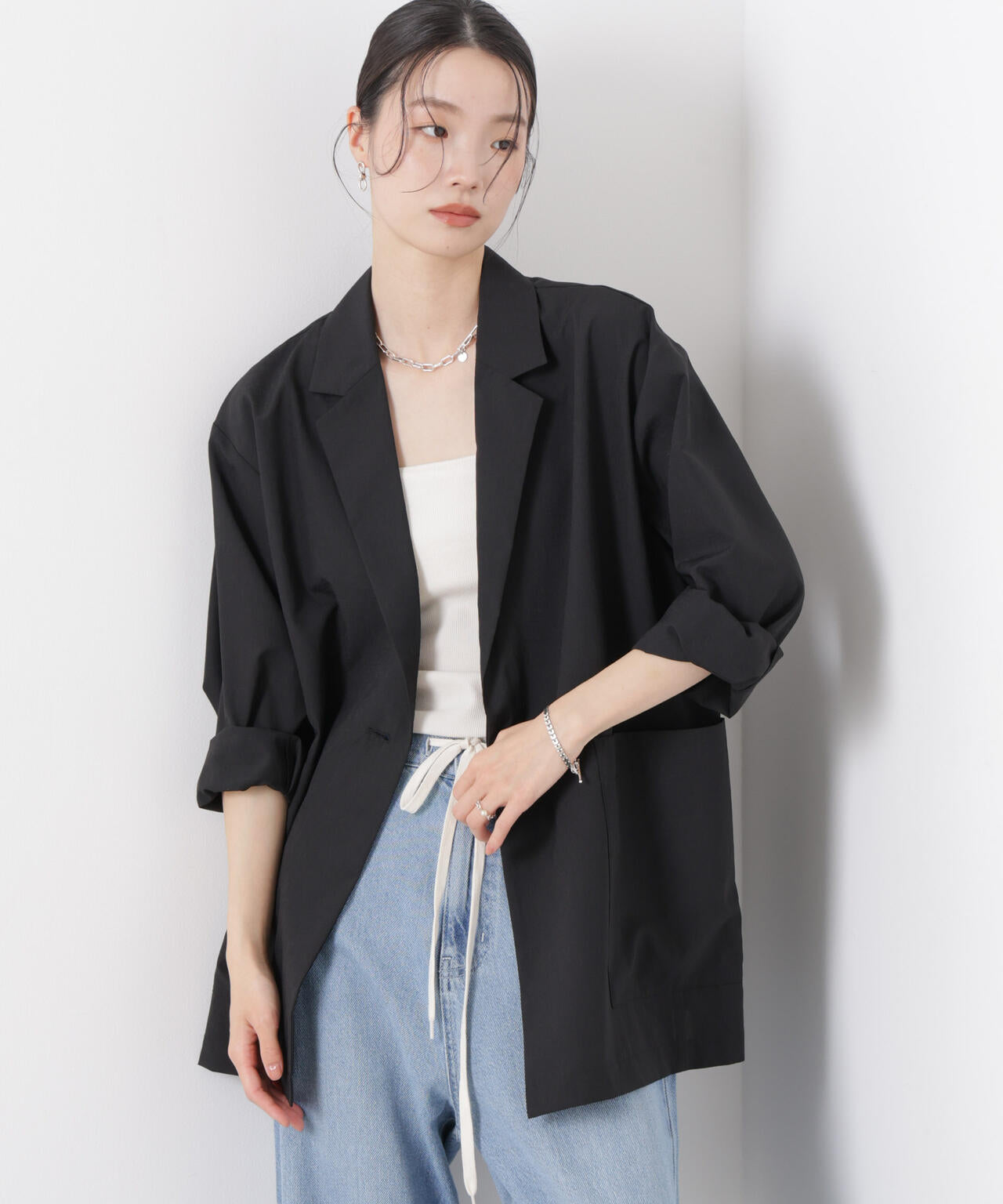 ソフトシアーシングルジャケット(セットアップ可)